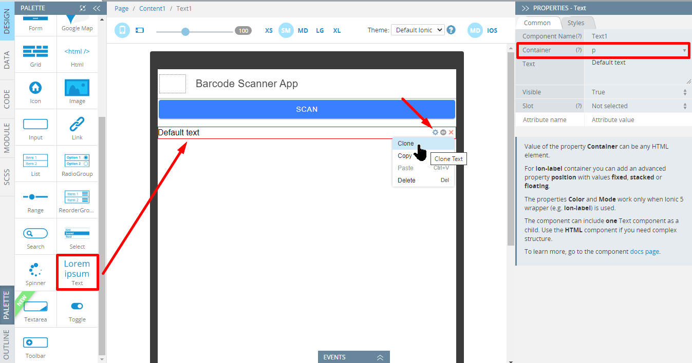 Ionic 5 Barcode Scanner Plugin Sample App