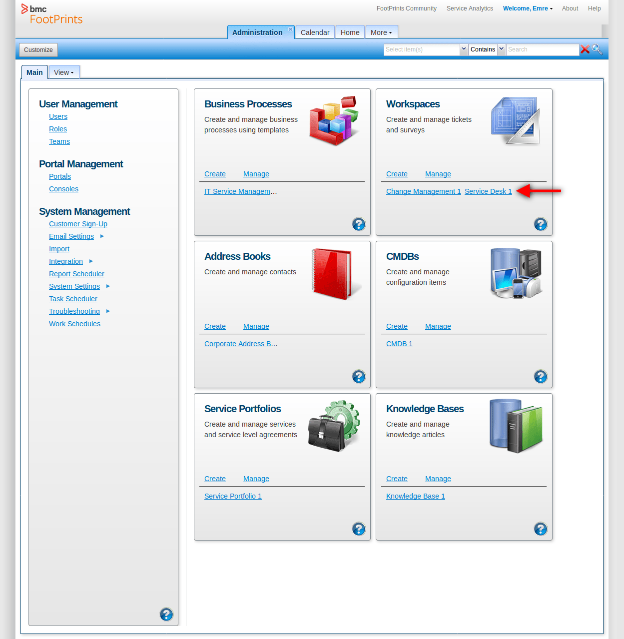 BMC FootPrints v12 Integration