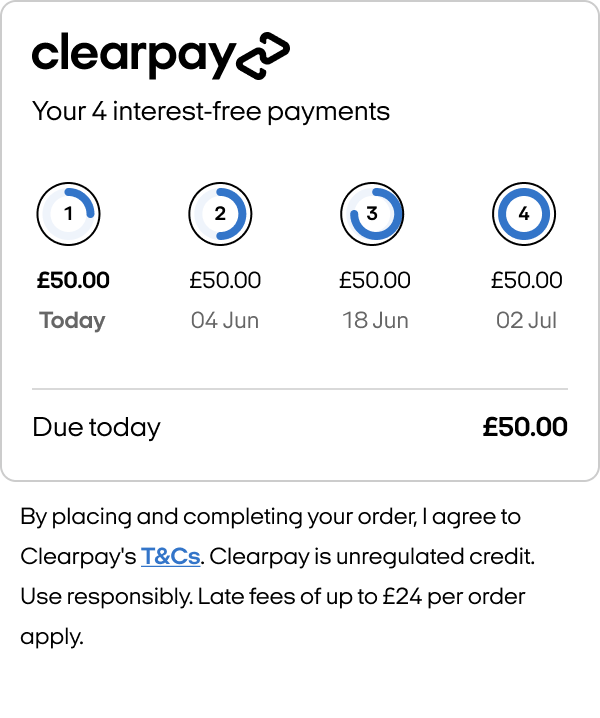 The Clearpay checkout widget
