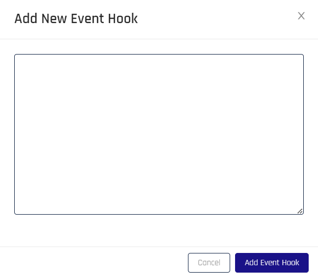 Event Hook Custom