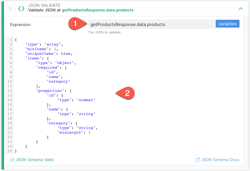 JSON Schema Validation