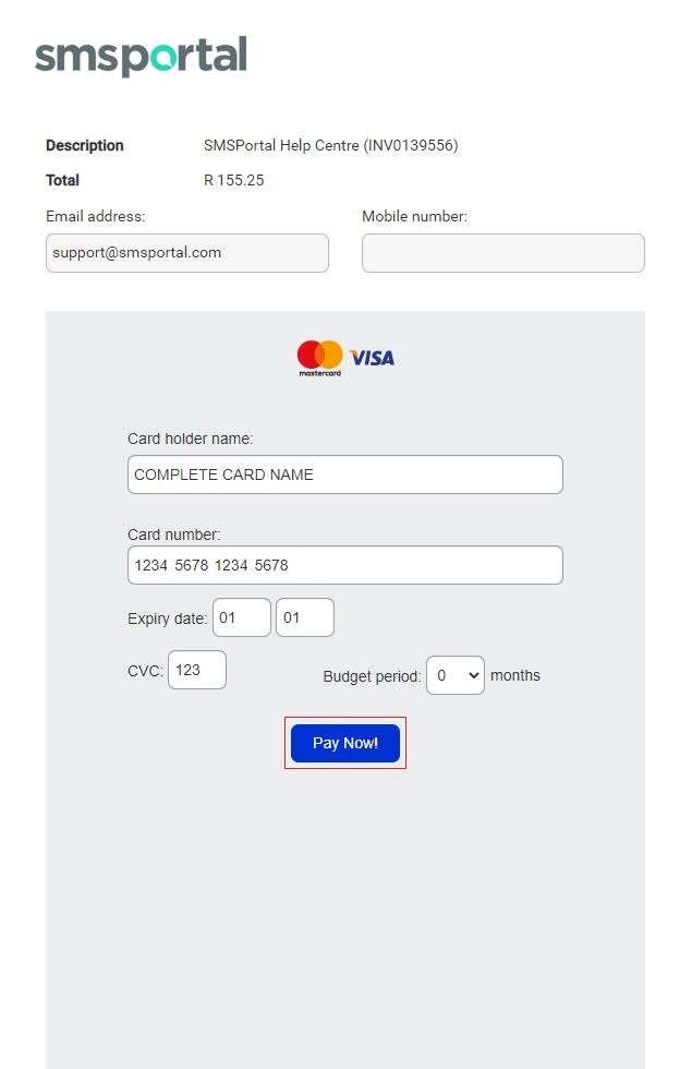 Online Card Payments