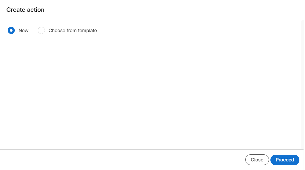 Step 4 Creating an External Action