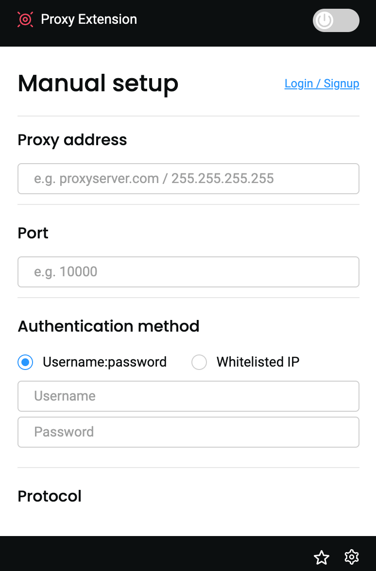 Smartproxy Chrome Extension