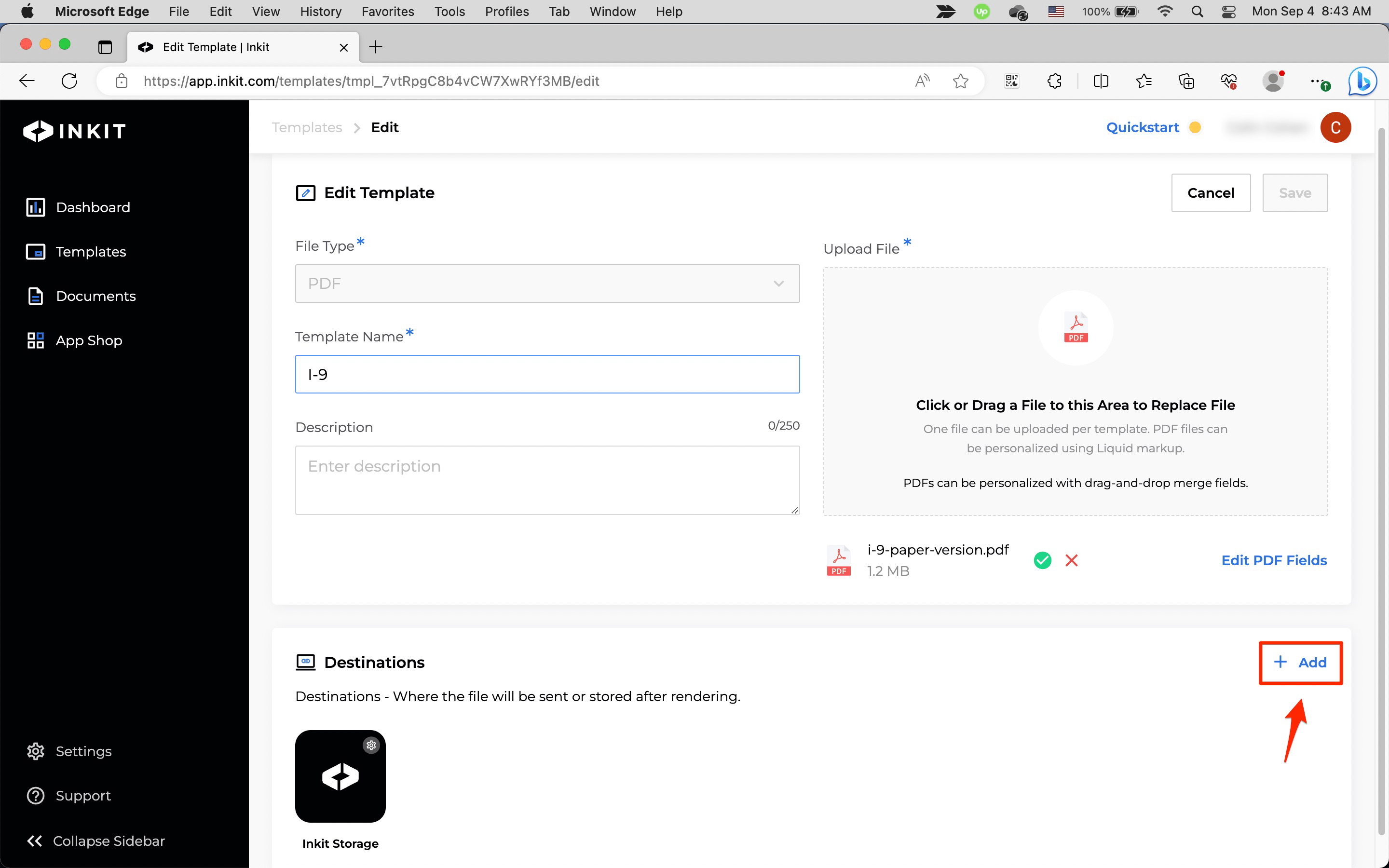 Adding DocuSign fields to a PDF template