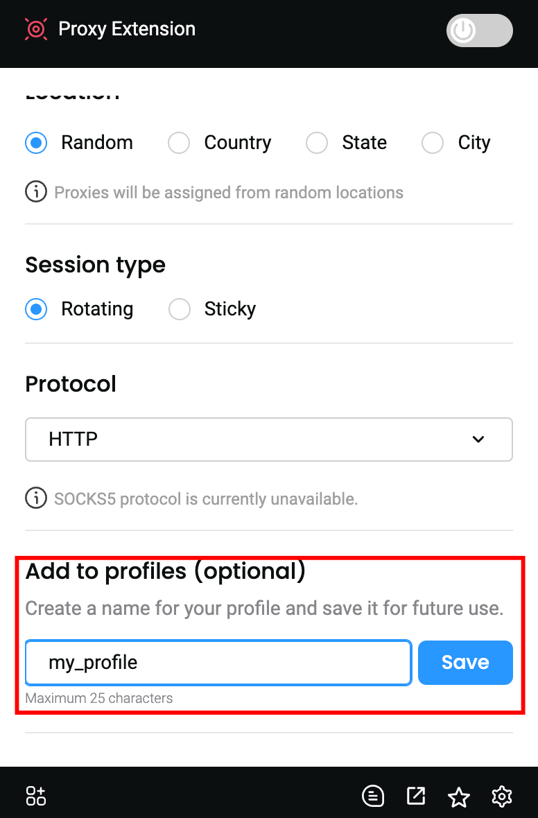 Smartproxy Chrome Extension