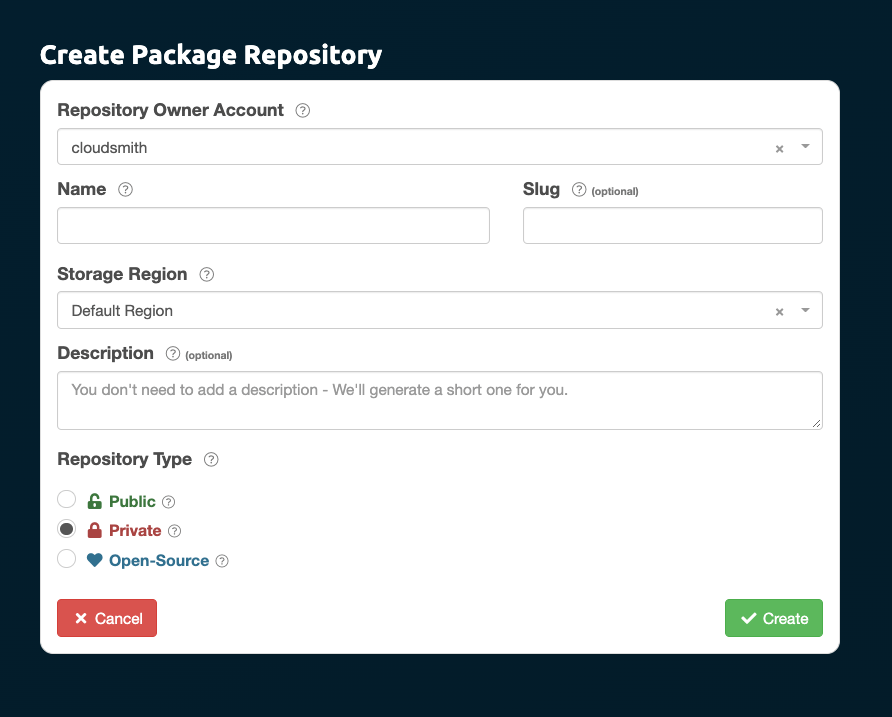 Create a Repository