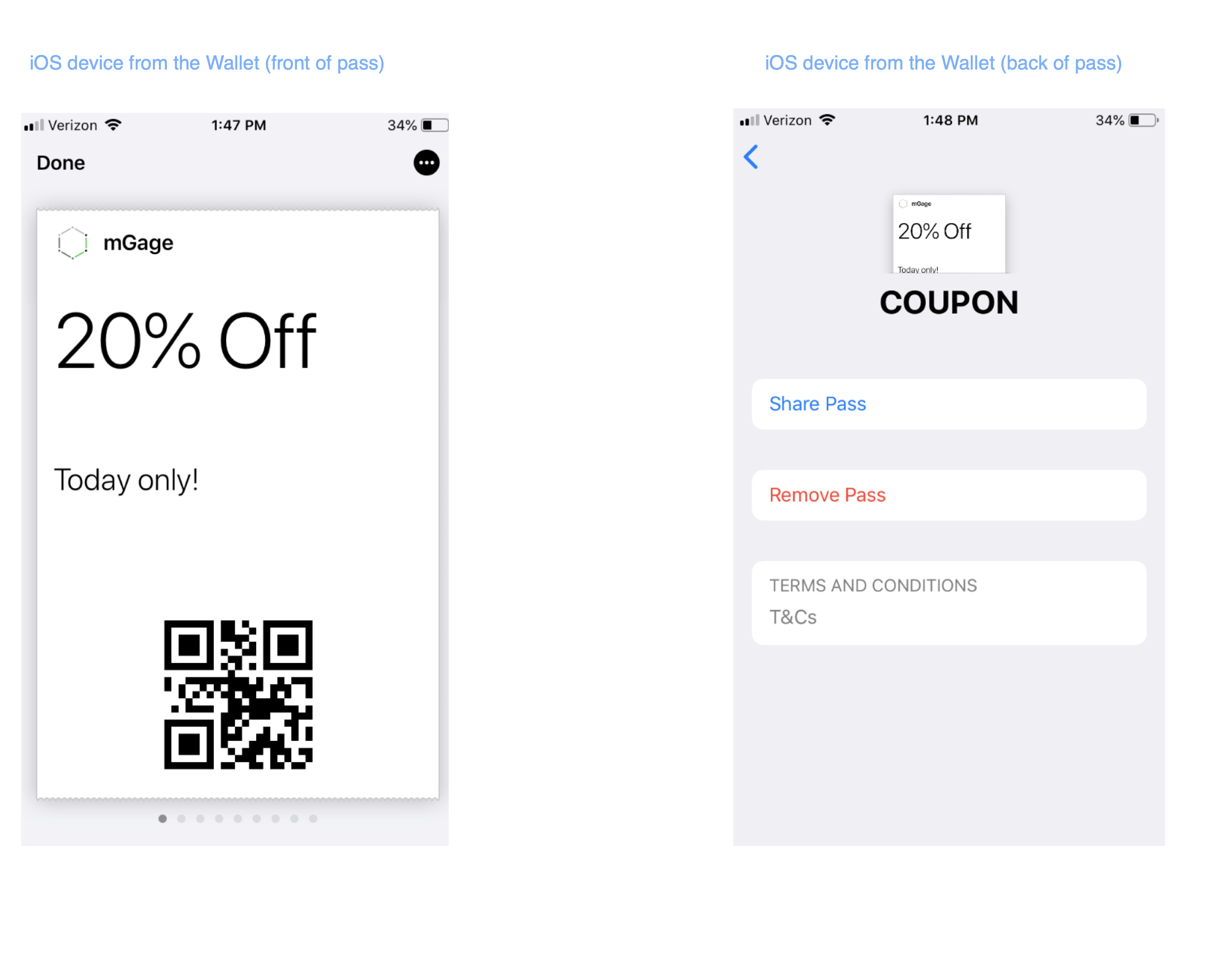 Deliver Mobile Wallet Coupons
