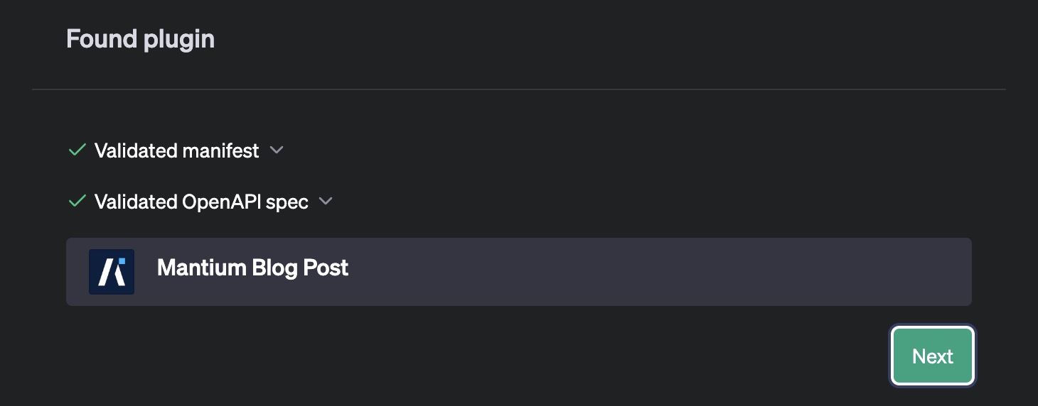 How to Create your own OpenAI Plugin with Mantium
