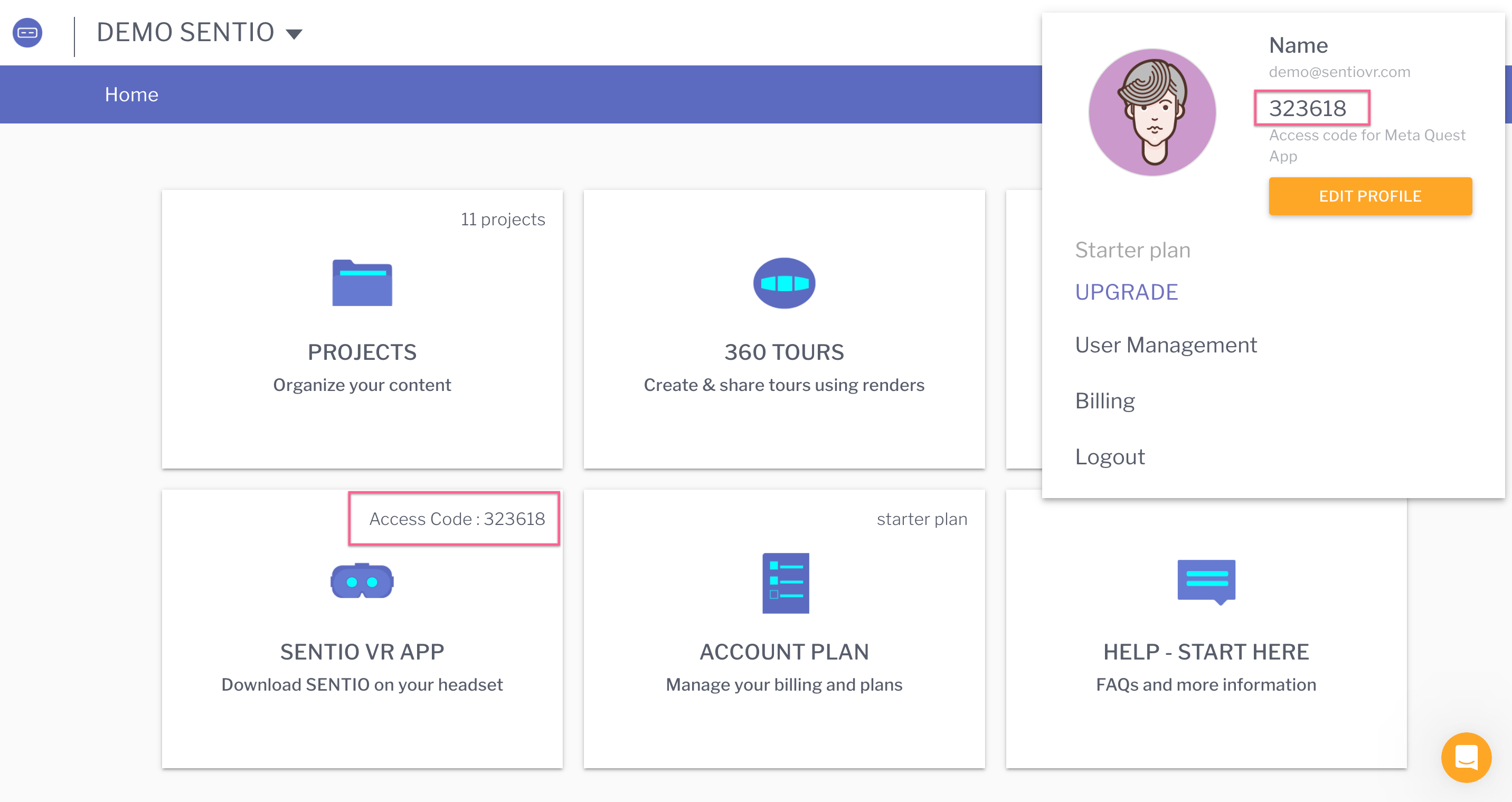 How to find my 6digit access code?