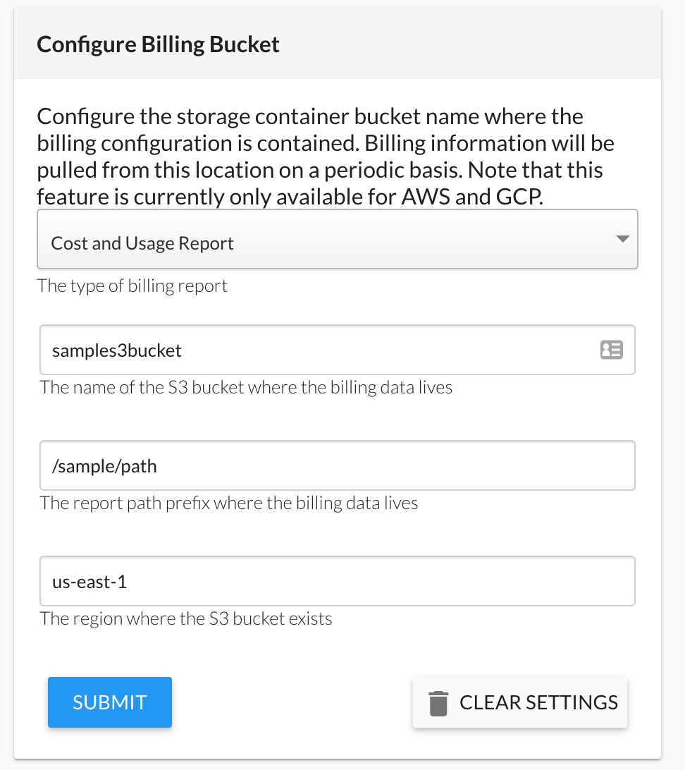 AWS Billing Bucket & Cost and Usage