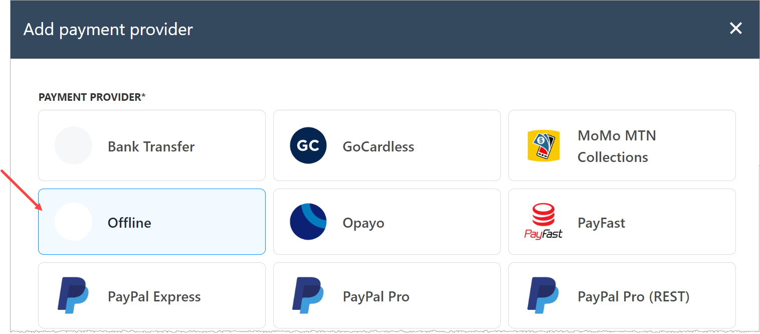 How to Add Offline as a Payment Method