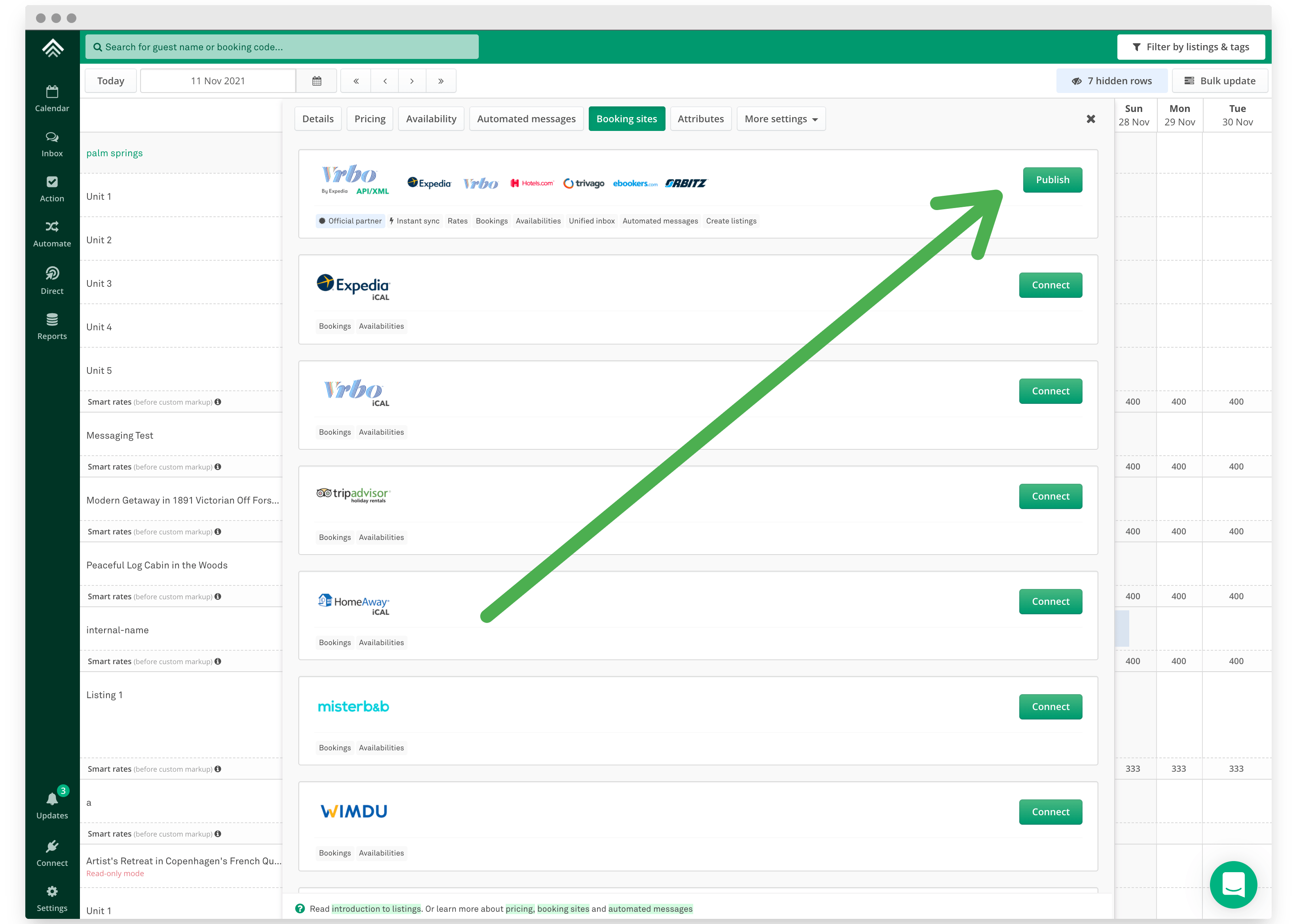How to publish a new property to Vrbo