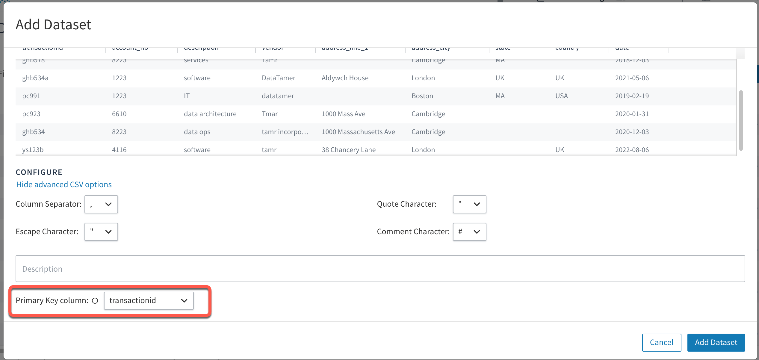 How to Obtain a Primary Key