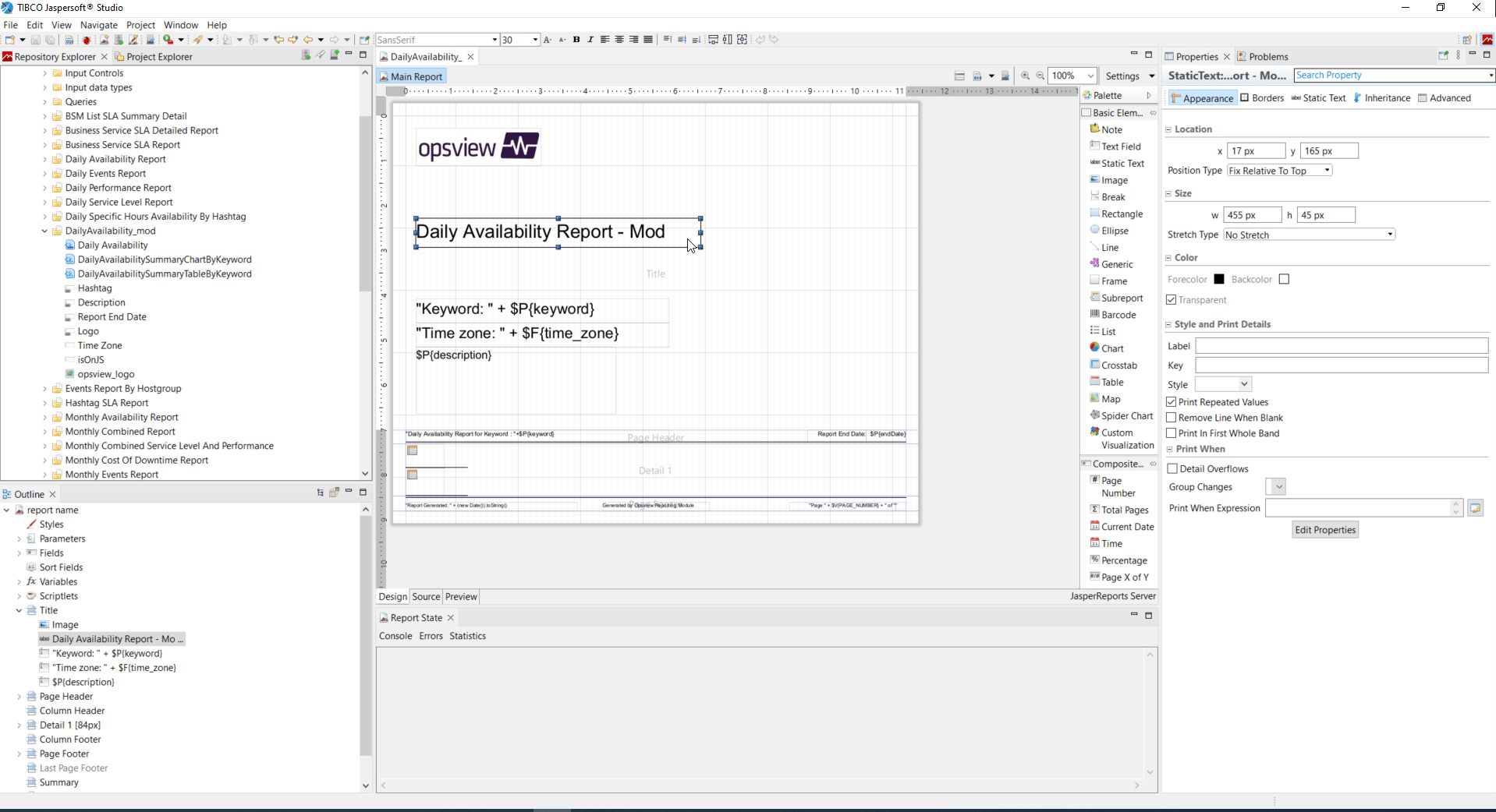 Creating a Custom Report with Jaspersoft Studio