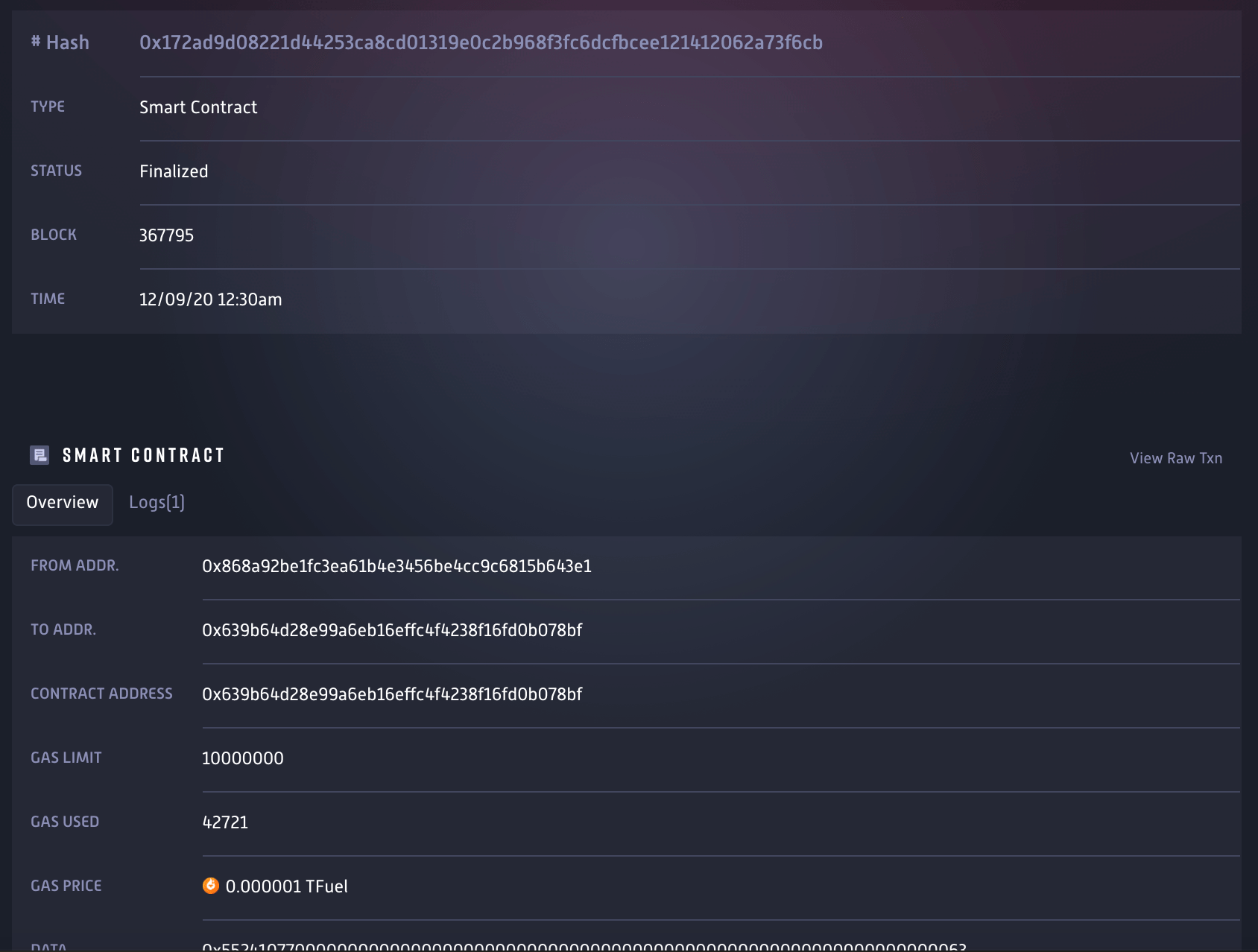 Explorer Tools for DApp Development