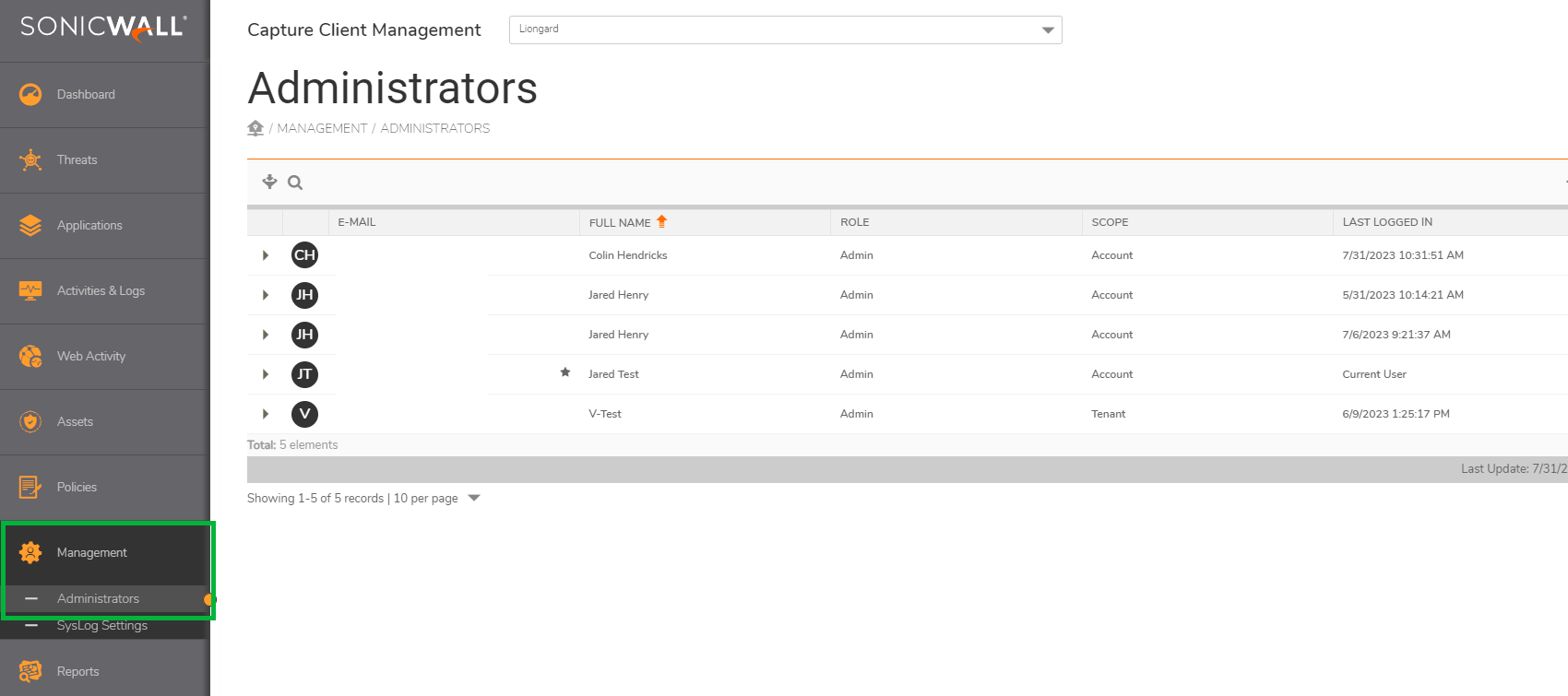 SonicWall Capture Client