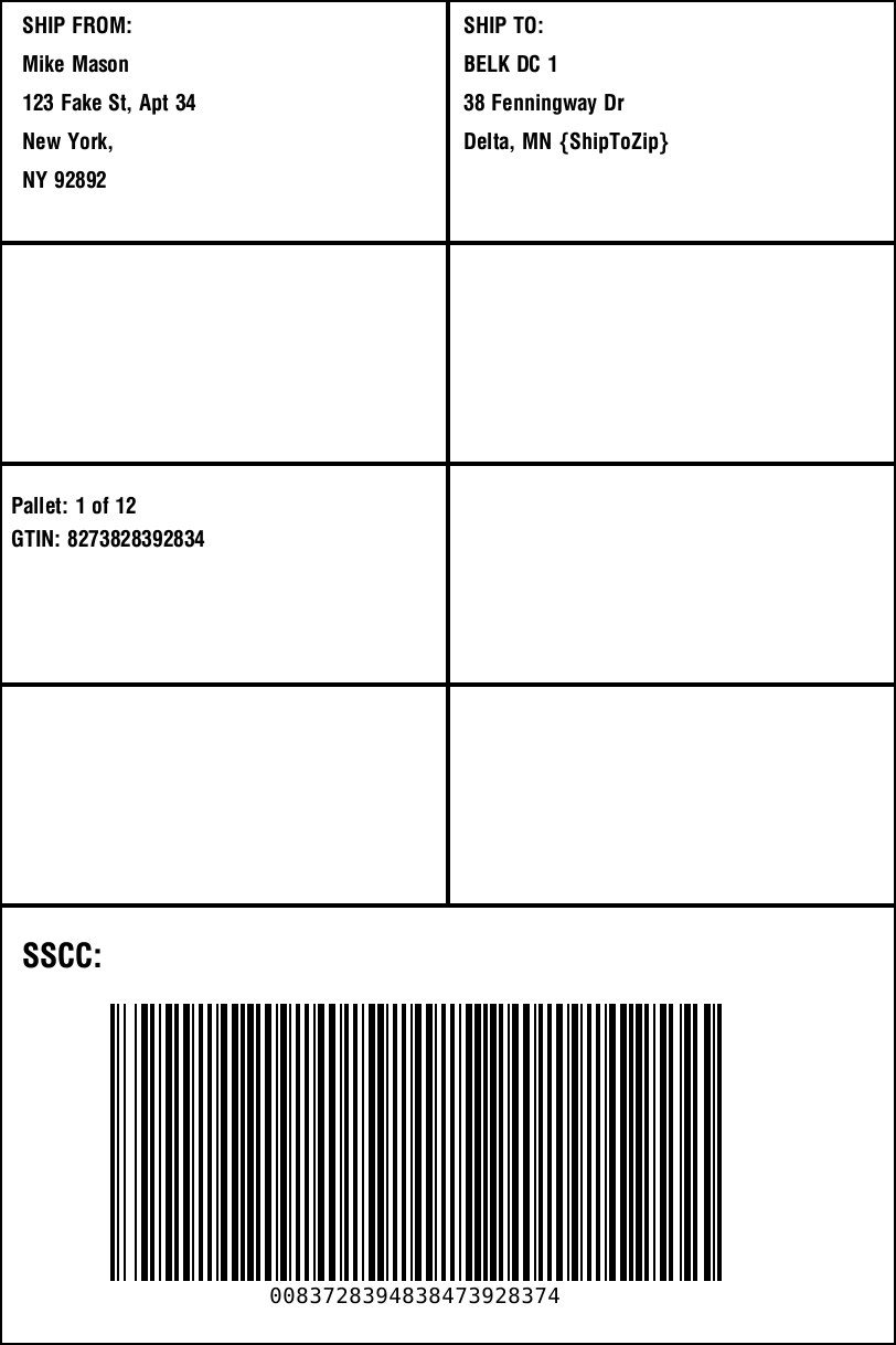 Dot Foods UCC128 Label Requirements