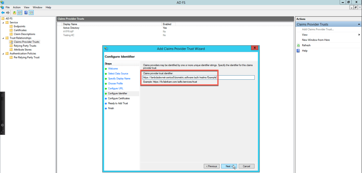 Deploying Keycloak IdP with AD FS