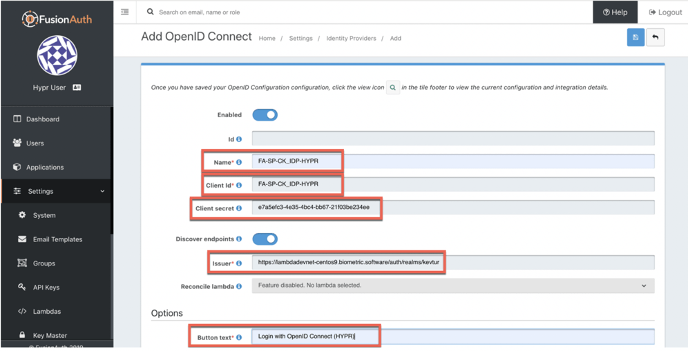 Deploying Keycloak IdP and FusionAuth (OIDC)
