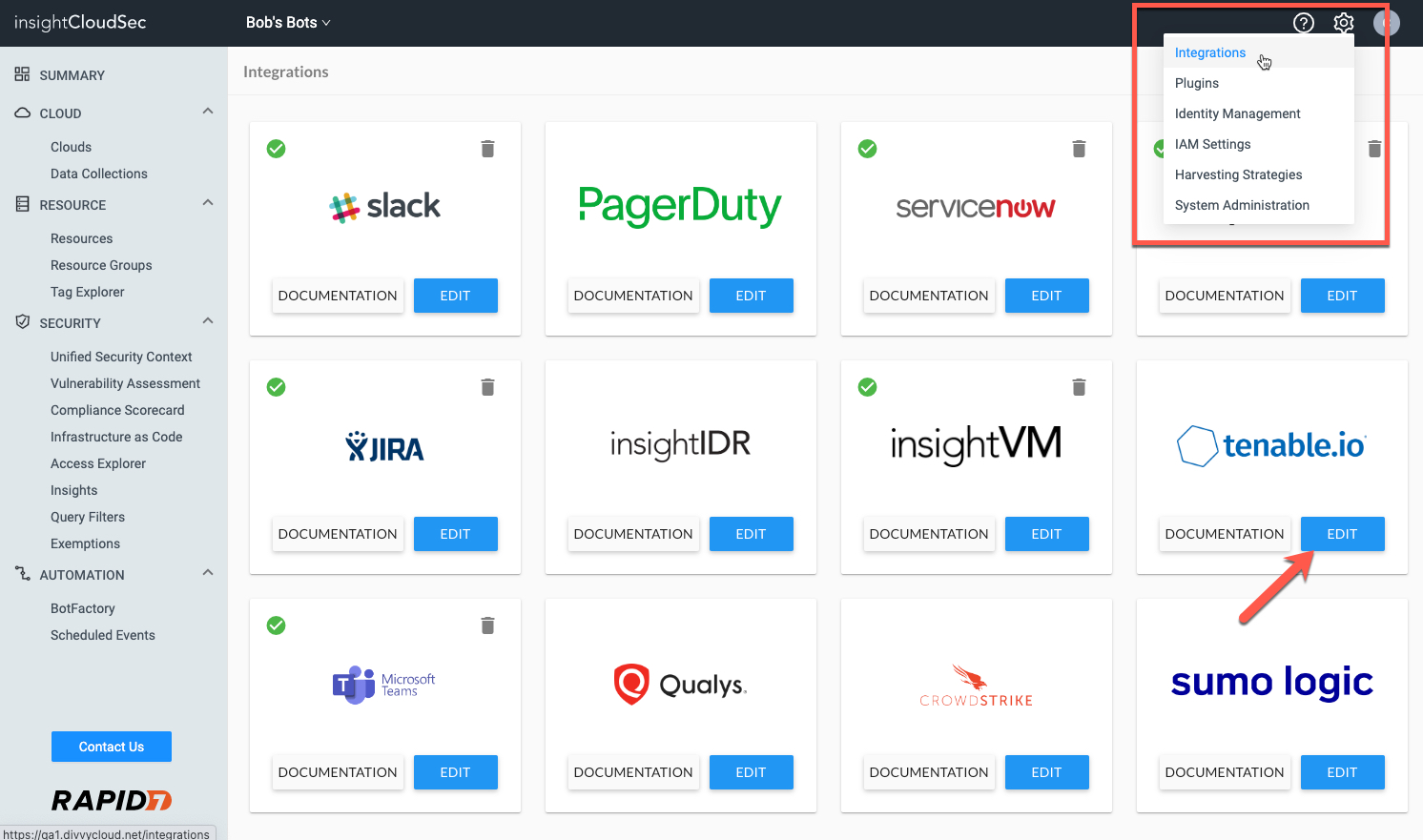 Tenable.io Integration