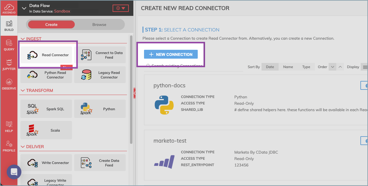 Create a Python Connection