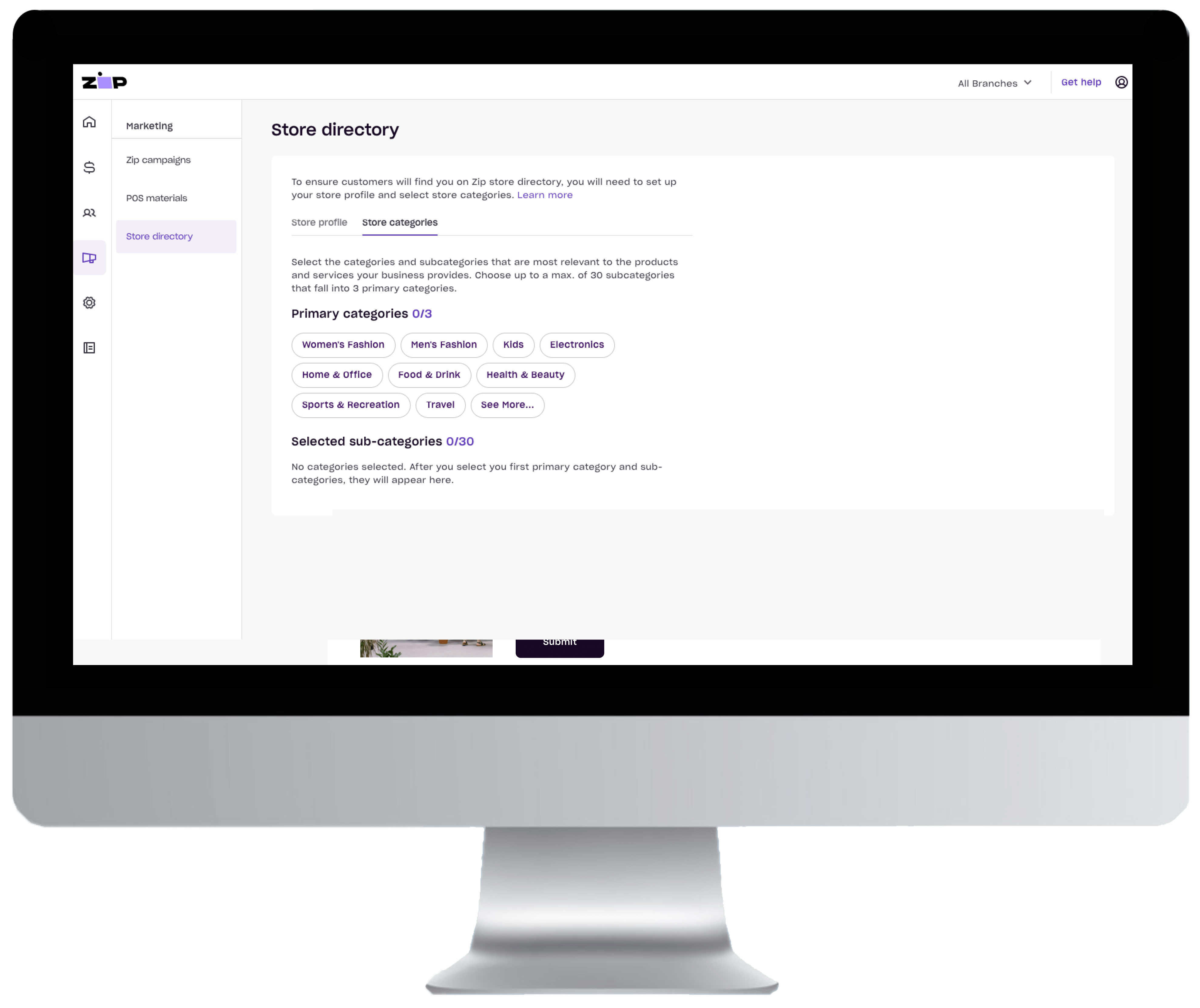 Zip Shop Directory Store Tile