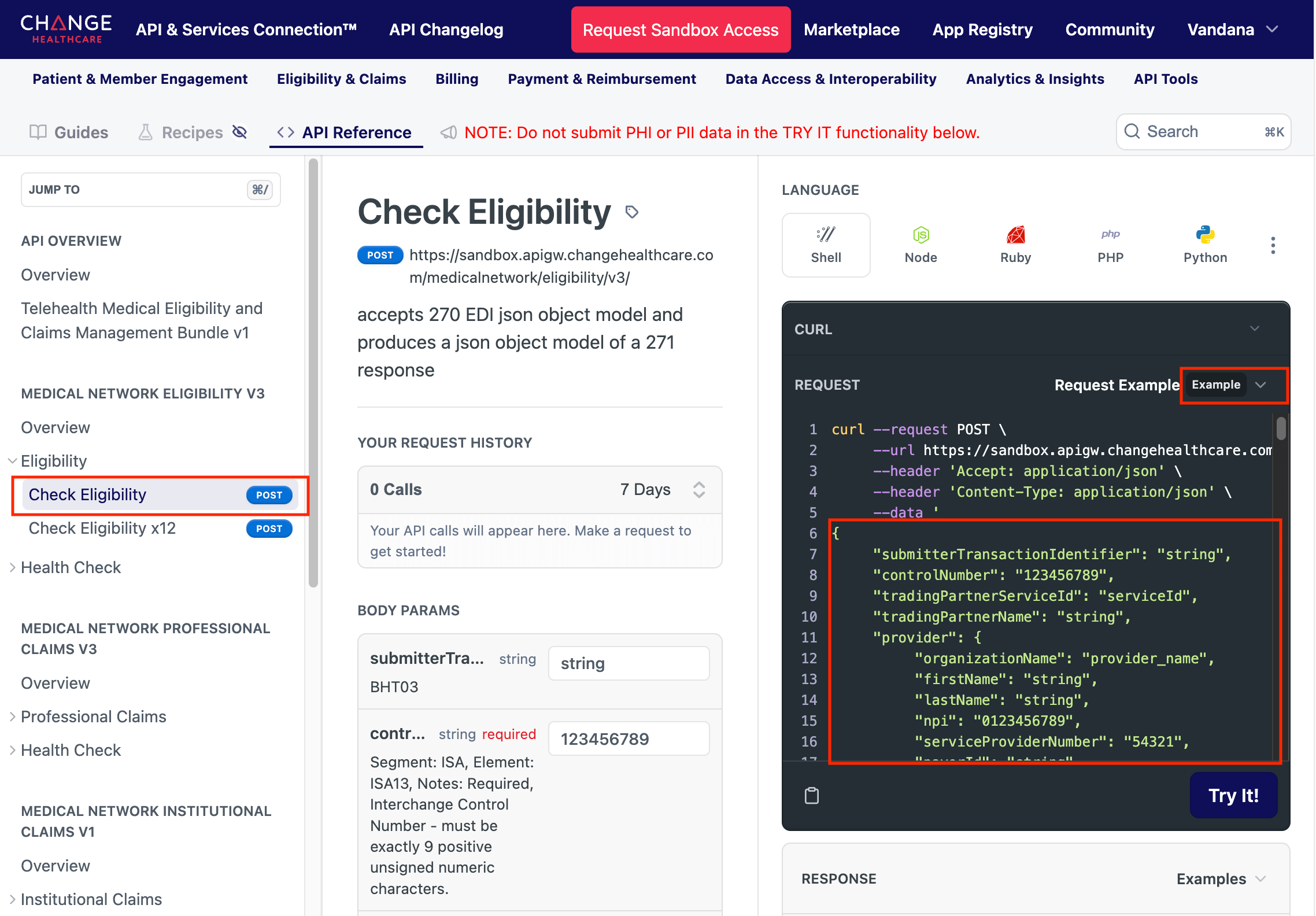 Access Sandbox Examples