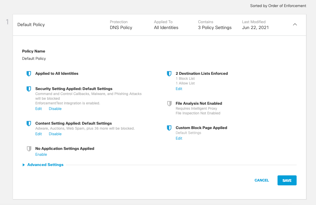 Apply a DNS Policy to Your Mobile Device