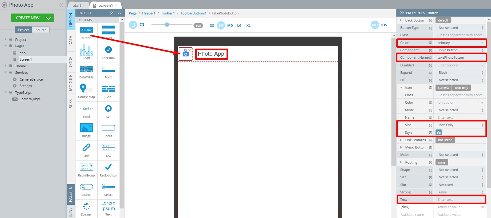 Ionic 4 Camera and File Read Plugins App