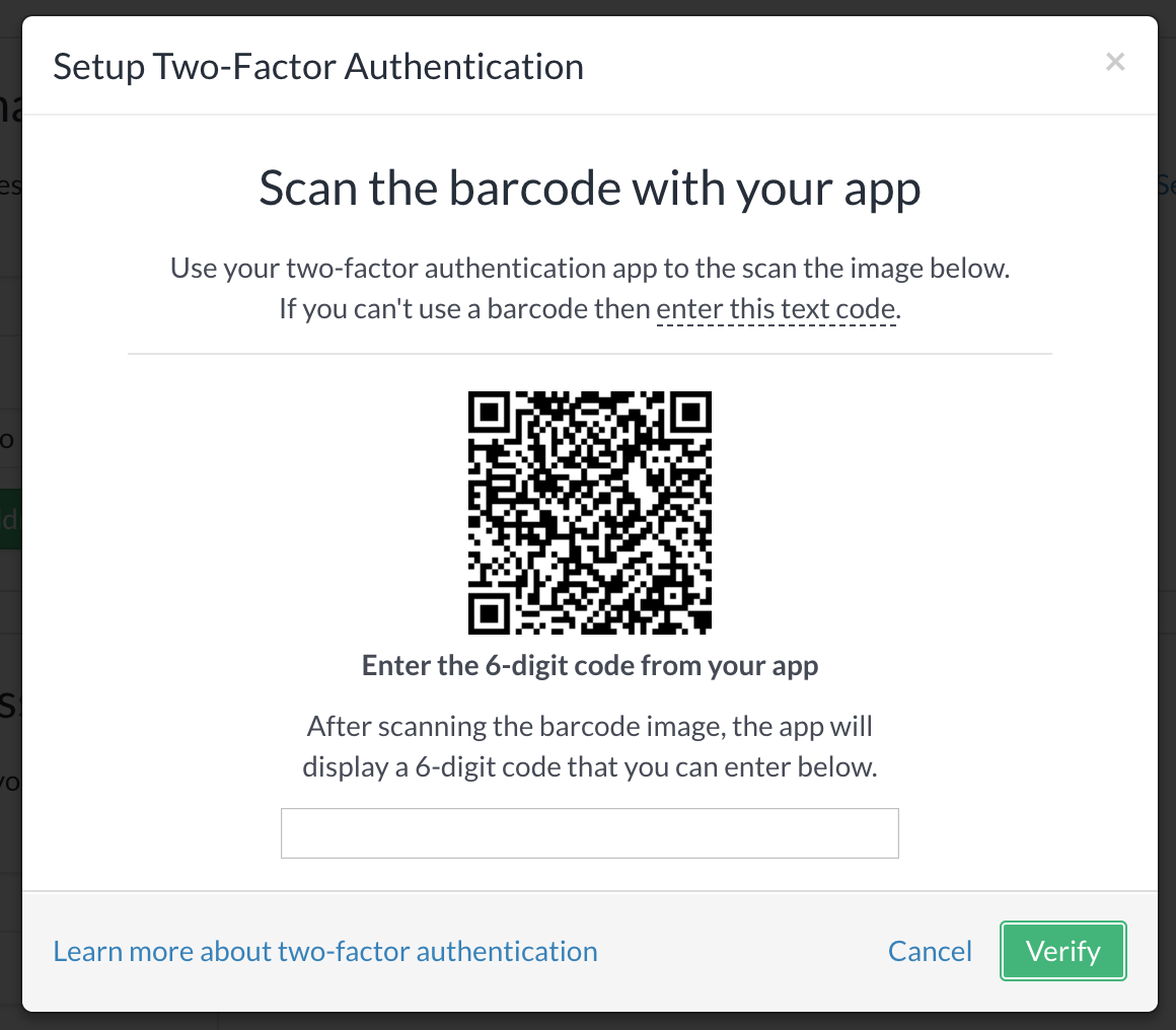 Twofactor authentication (2FA)