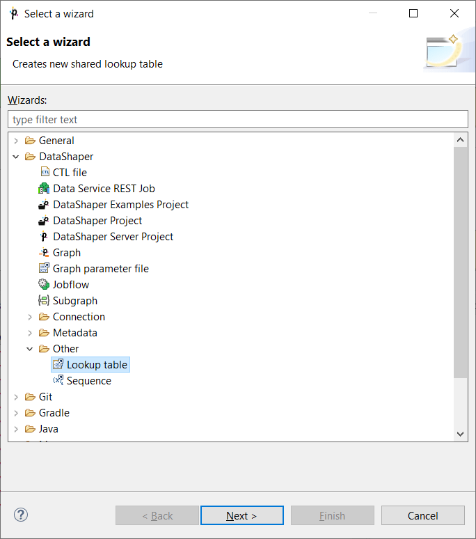 External (Shared) Lookup Tables