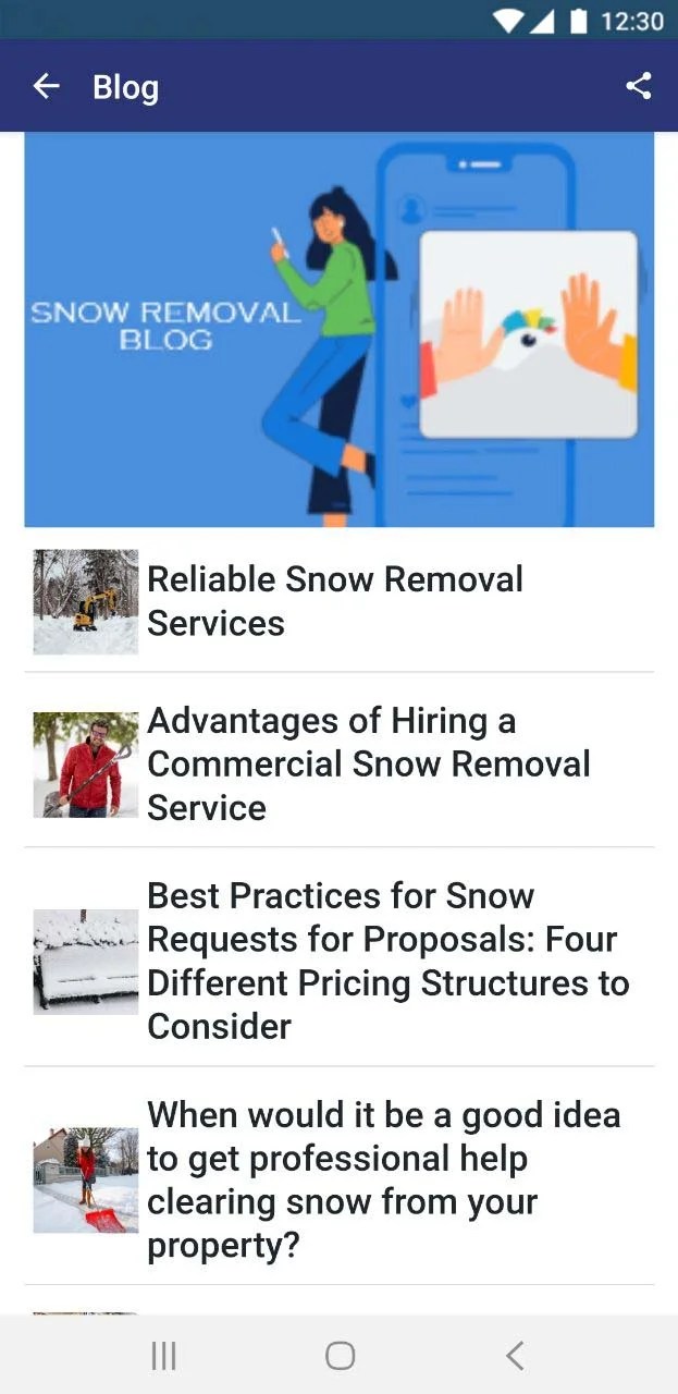 Snow Removal App