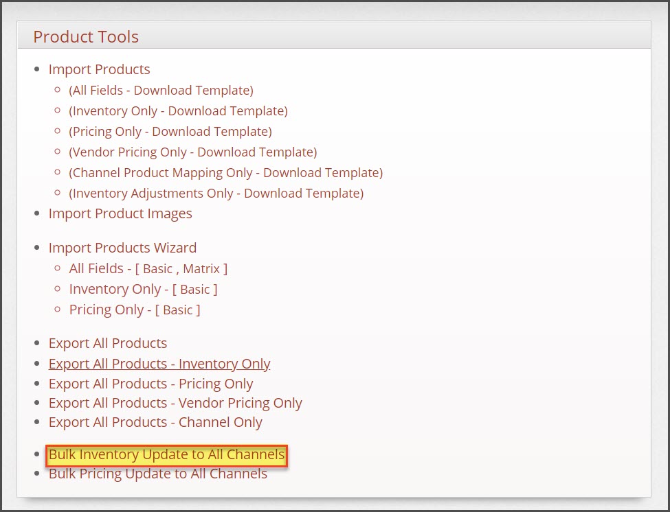 Updating Inventory Across Sales Channels