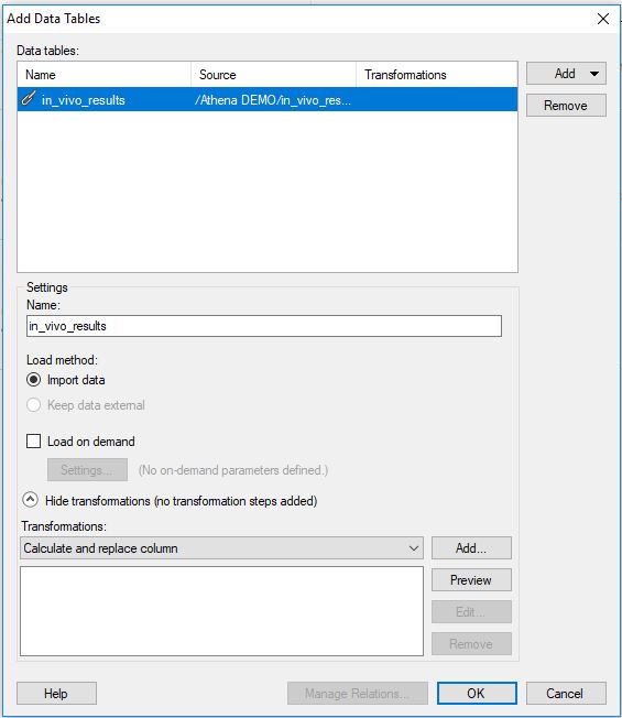 Connect to Athena Tables from TIBCO Spotfire