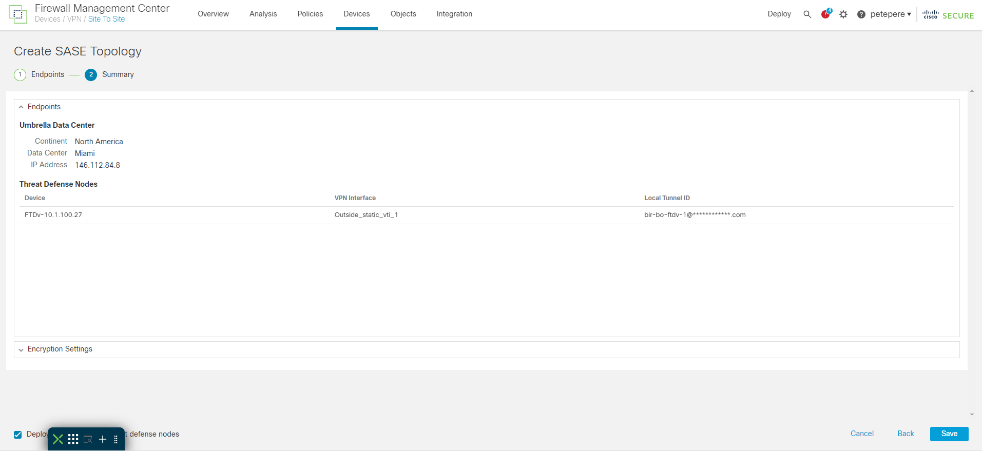 Umbrella SIG AutoTunnel Configuration