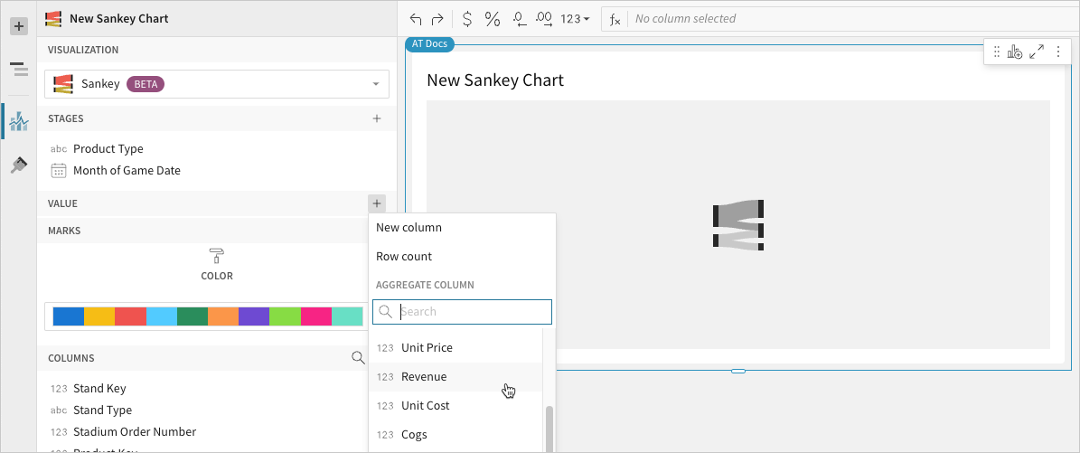 Build a Sankey diagram