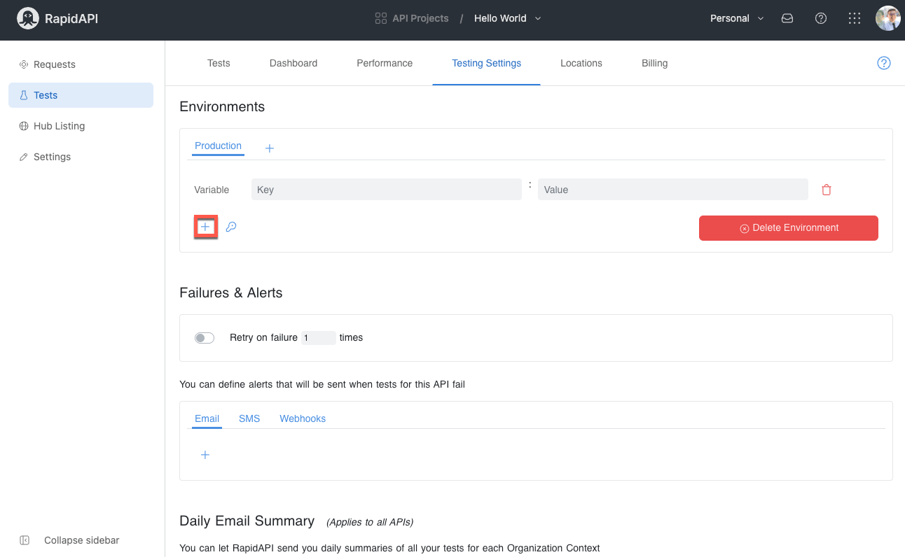 Environment Variables