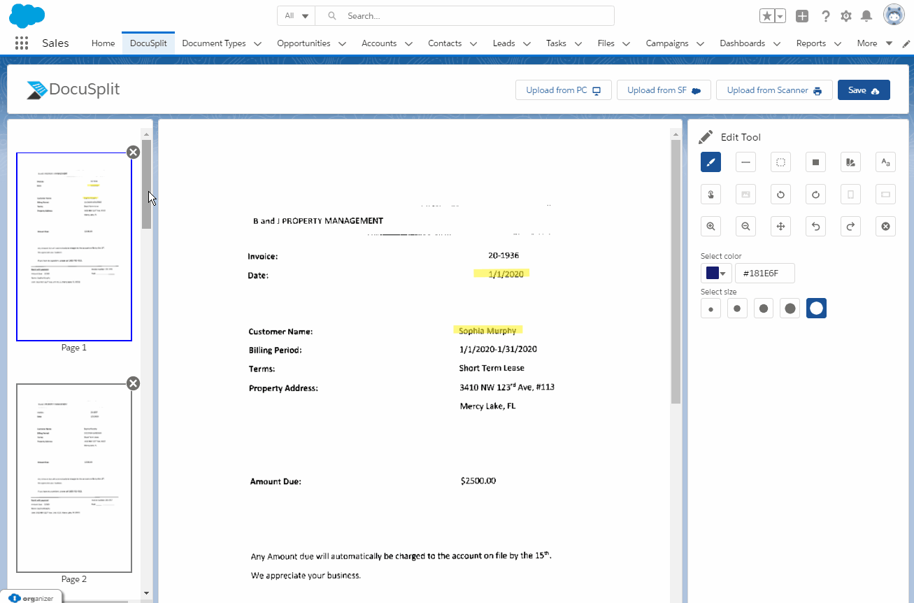 Saving Documents to Salesforce Records