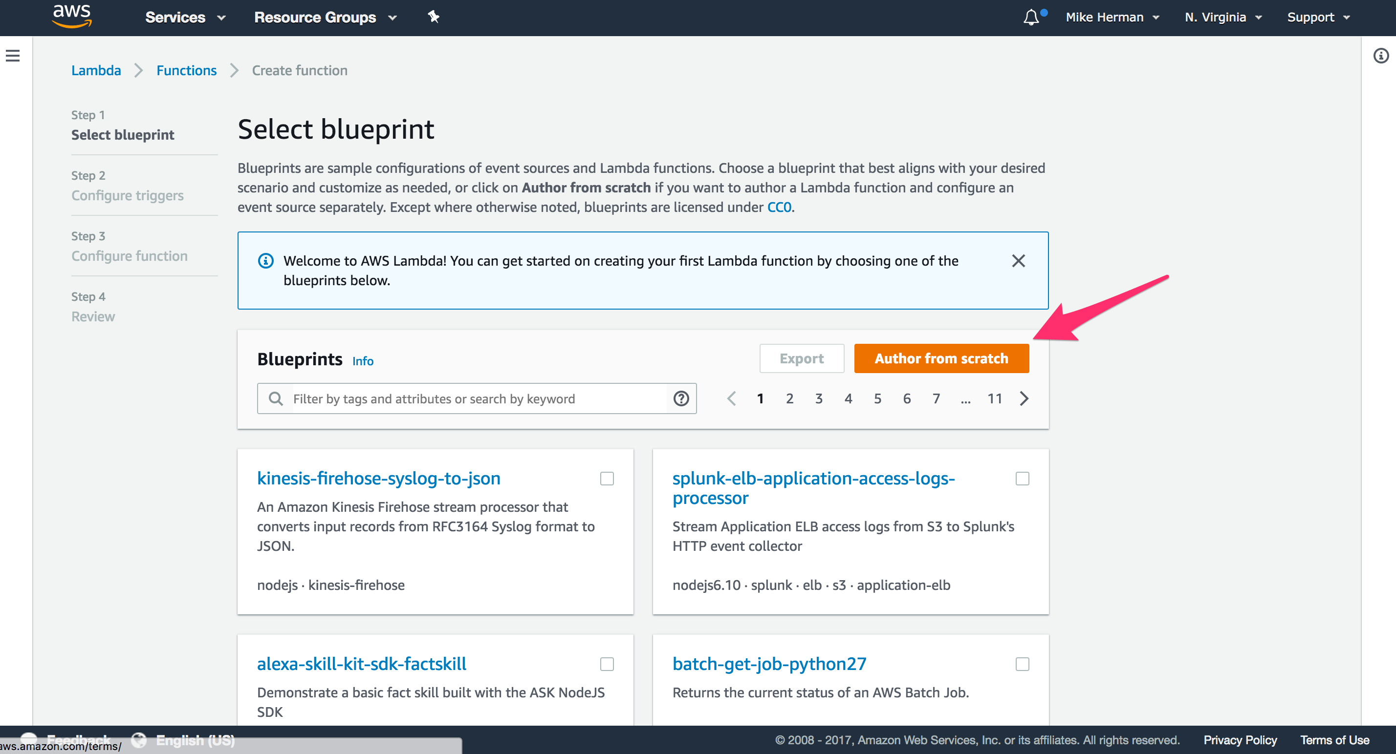 Aws lambda read file from s3 node js