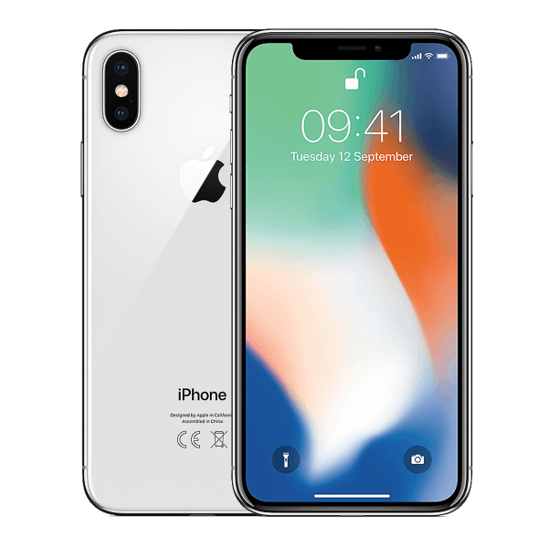 iPhone X 64 GB zilver €261 Nu met een Proefperiode van 30 Dagen