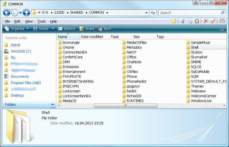 Windows 7 Navigation Bar — show only plain favourites? Super User