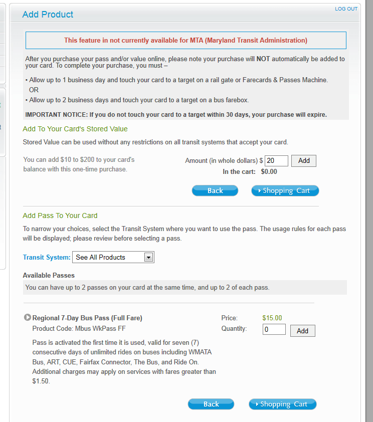The Schumin Web » I am now part of the SmarTrip pass test