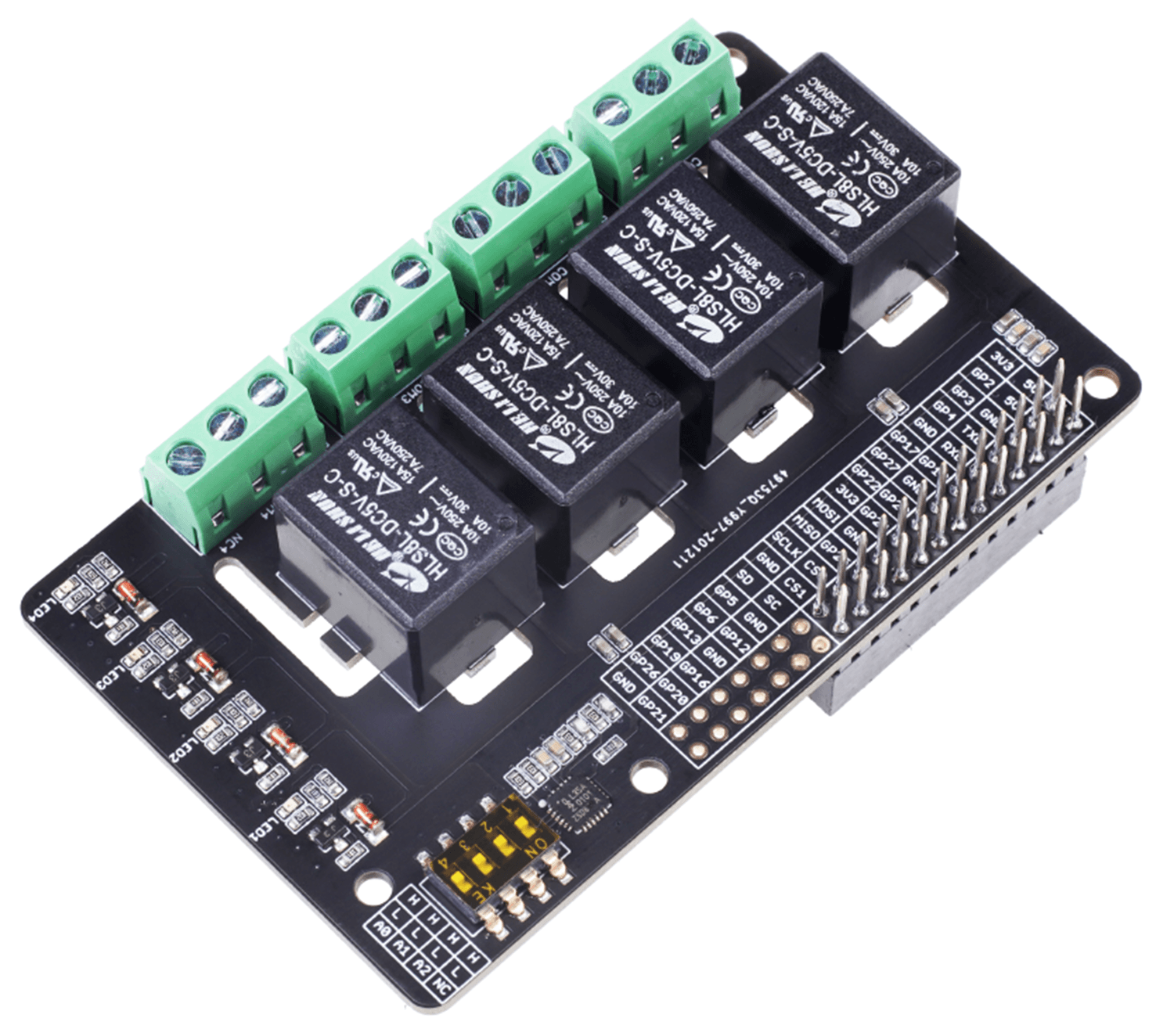 Raspberry Pi Relay Board 101790 Raspberry Pi Compatible Hat By lupon
