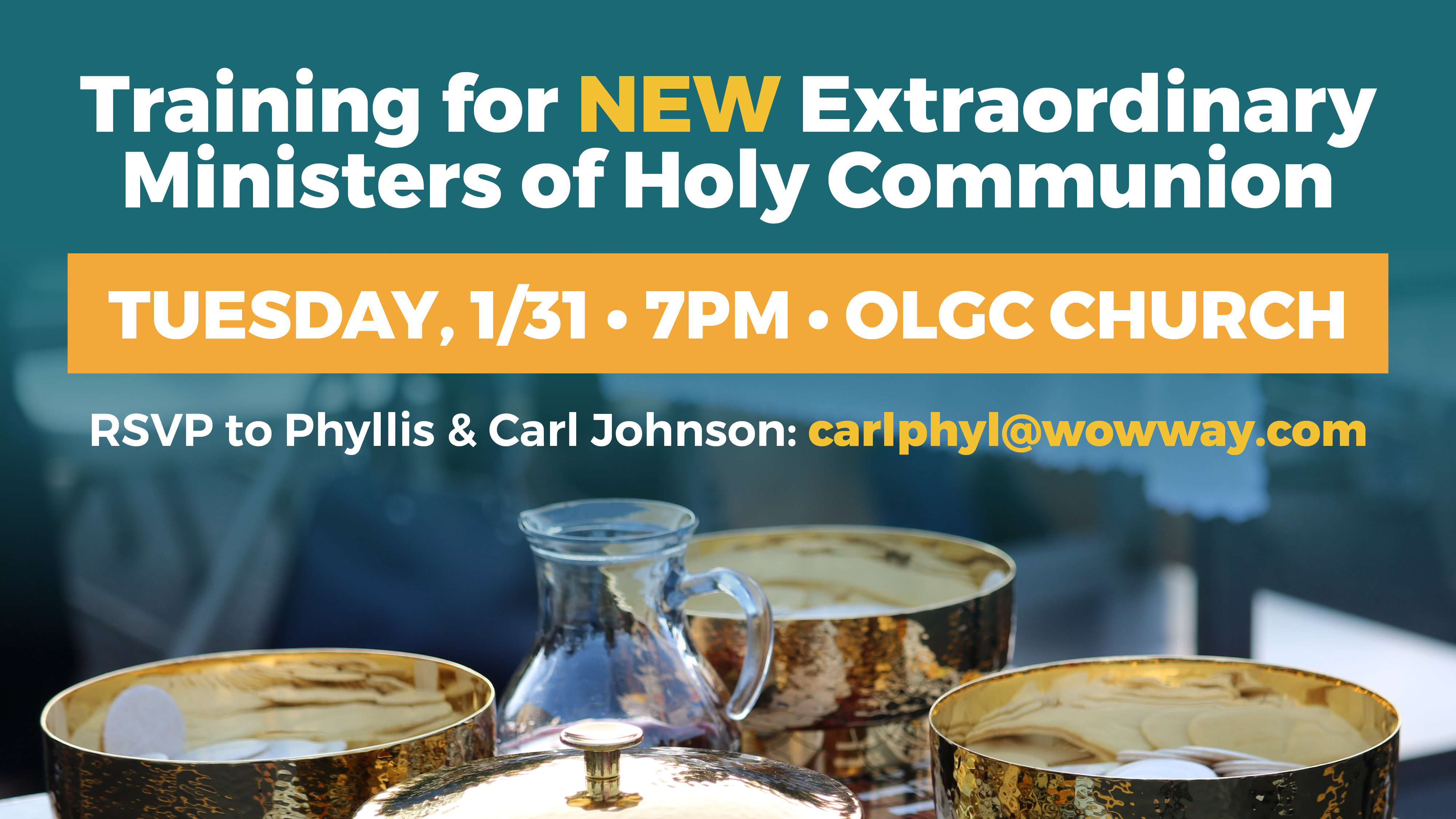 Training for New Extraordinary Ministers of Holy Communion OLGC
