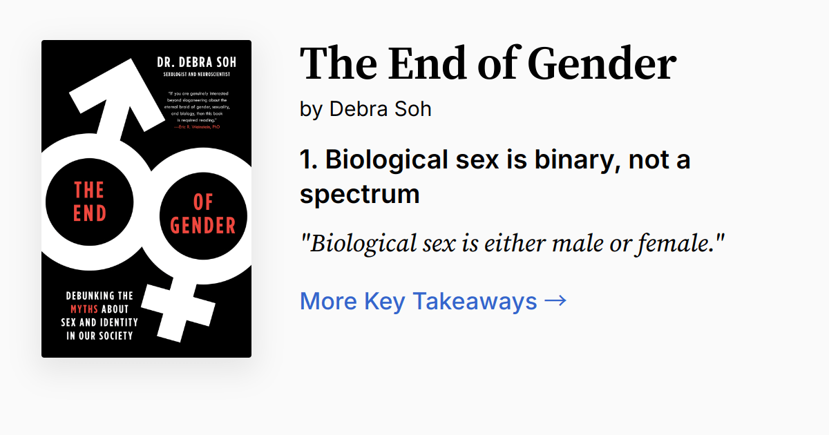 The End of Gender Summary, Audio, Quotes, FAQ
