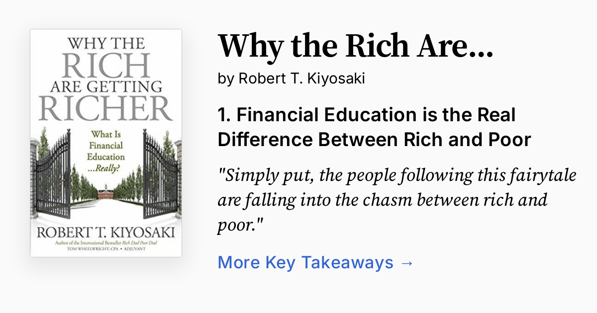 Why the Rich Are Getting Richer Summary, Audio, Quotes