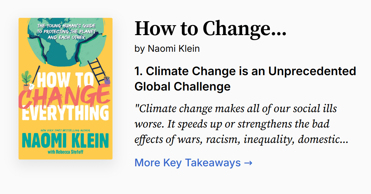 How to Change Everything Summary, Audio, Quotes, FAQ
