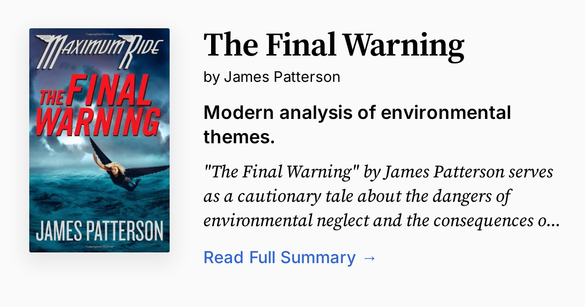 The Final Warning Summary, Audio, Analysis, FAQ