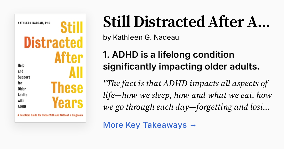 Still Distracted After All These Years Summary, Audio, Quotes